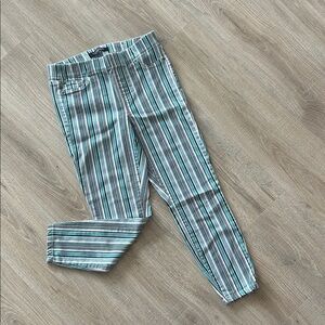Liverpool Teal and White Striped Pants
